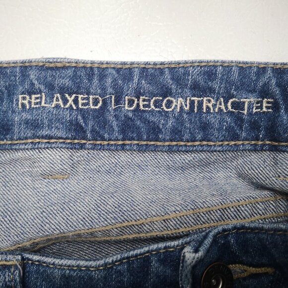 Denver Hayes Flextech Men's Size 36/28 Medium Wash Relaxed Fit Tapered Leg Jeans - Picture 4 of 12